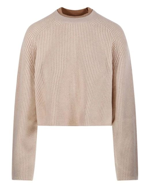 Max Mara Natural Crew Neck Sweater