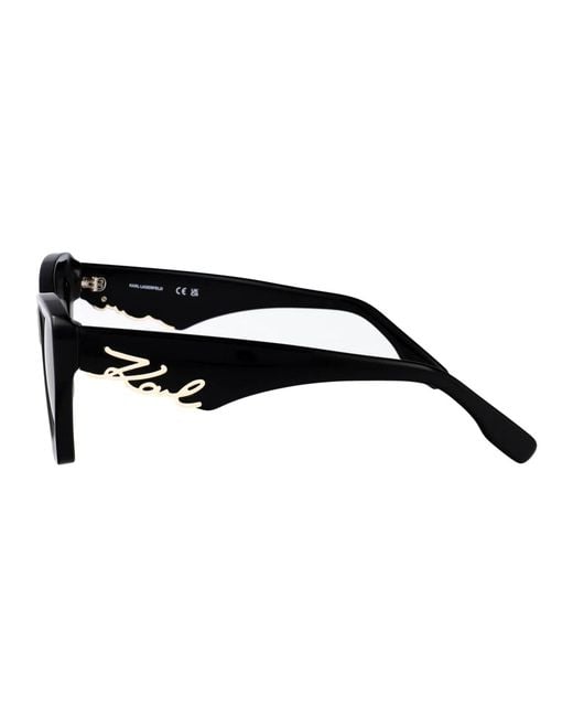 Karl Lagerfeld Black Acetate Sunglasses