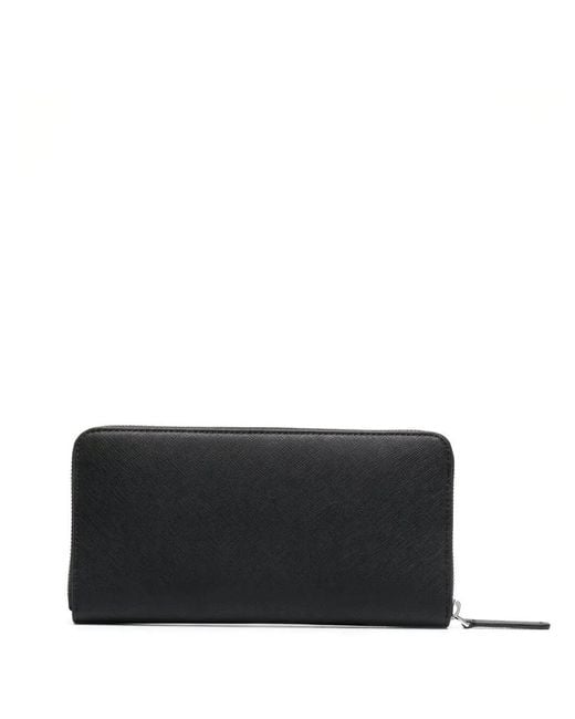 Emporio Armani Black Classic Continental Wallet for men