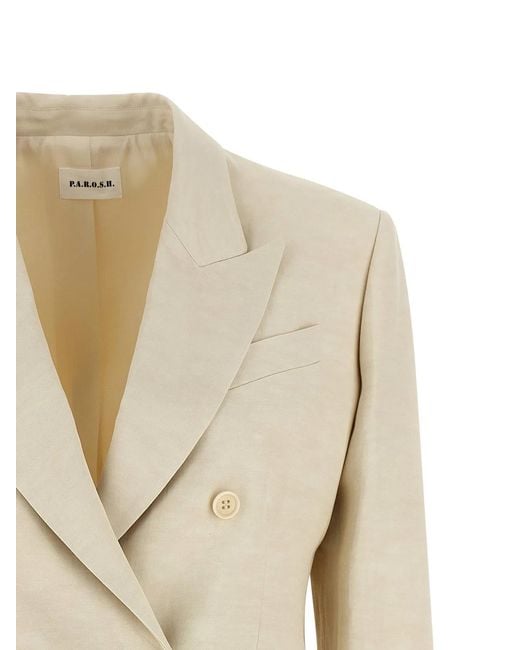 P.A.R.O.S.H. Natural P. A.R. O.S. H. Viscose Blazer