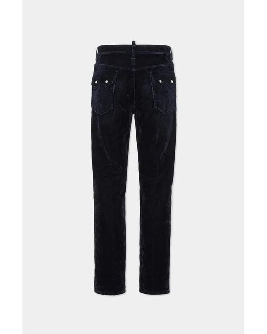 DSquared² Blue Pants 5 Pockets for men