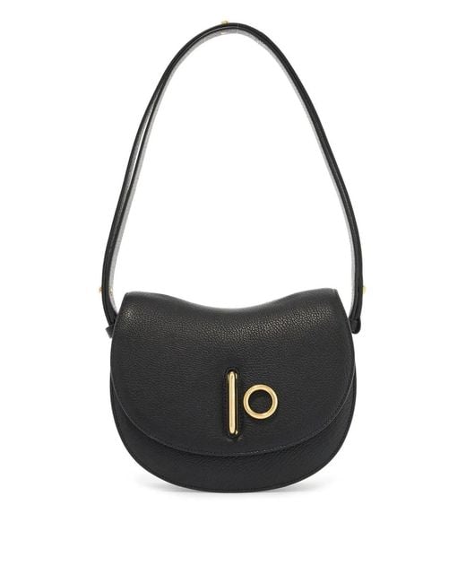 Burberry Black Leather Small Rocking Horse Shoulder Bag