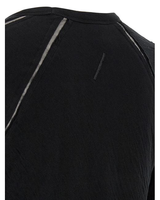 Thom Krom Black Cotton T-Shirt for men