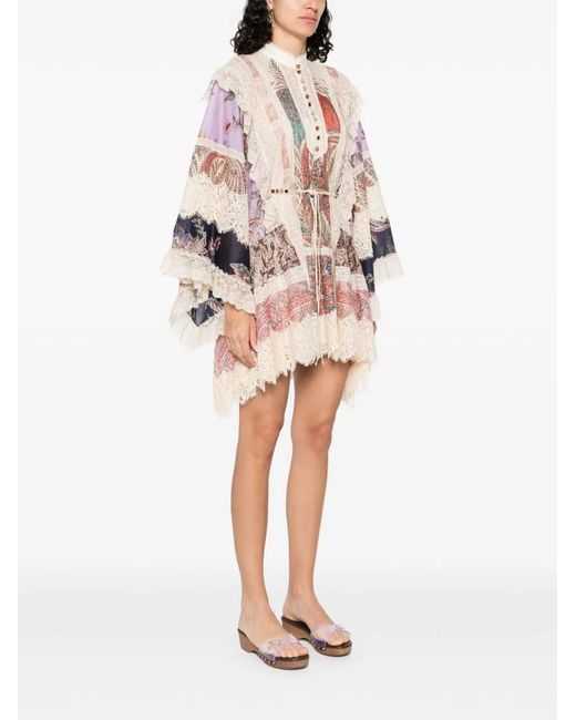 Zimmermann Pink Rhiannon Mini Dress