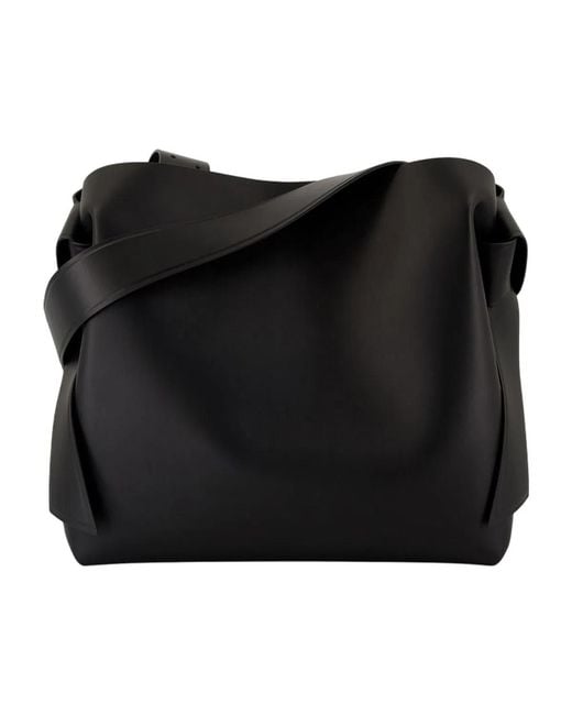 Acne Black Musubi Midi New R Shoulder Bag