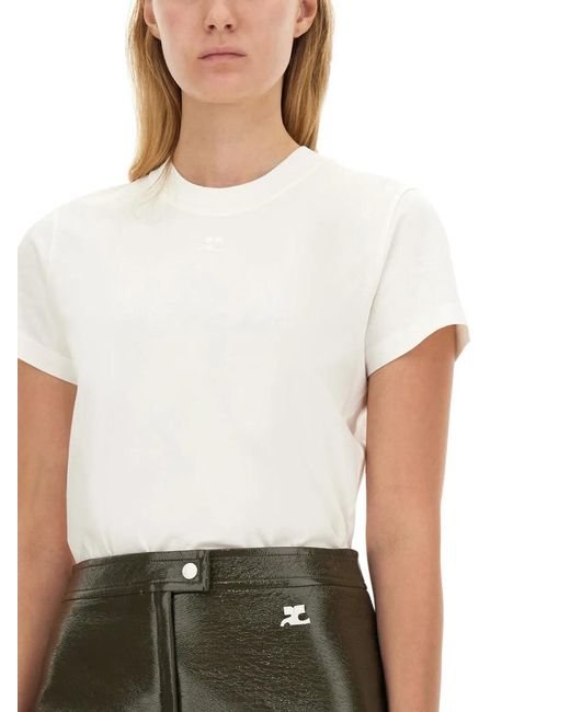 Courreges White Courregès T-Shirt