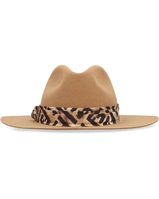 Fendi Brown Wool Hat