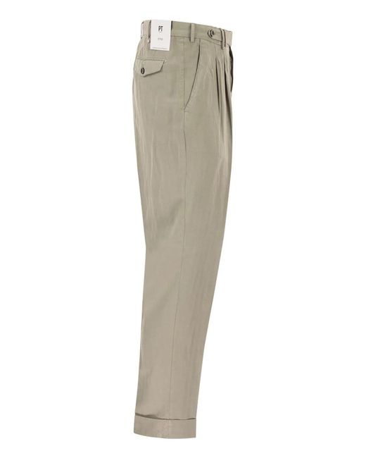 PT Torino Natural Carrot Trousers for men