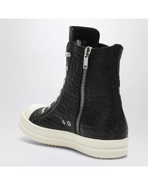 Rick Owens Black Hightop Sneakers for men