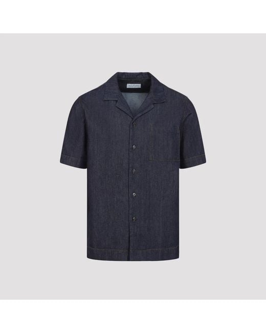 Dries Van Noten Blue Carltone Shirt for men