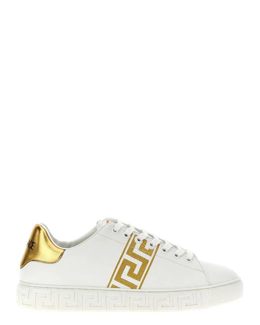Versace Metallic 'Greca' Sneakers for men