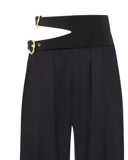 Chloé Blue Classic High Waisted Pencil Trousers