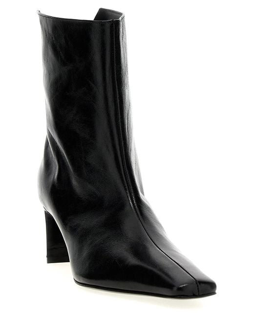 Khaite Black 'Ona' Ankle Boots