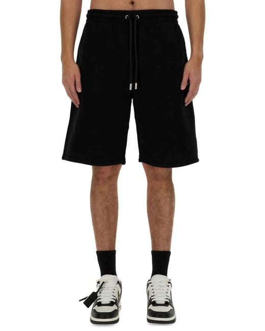 Off-White c/o Virgil Abloh Black Bermuda With Logo for men