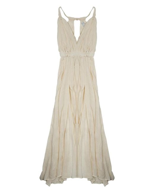 120% Lino White Abito