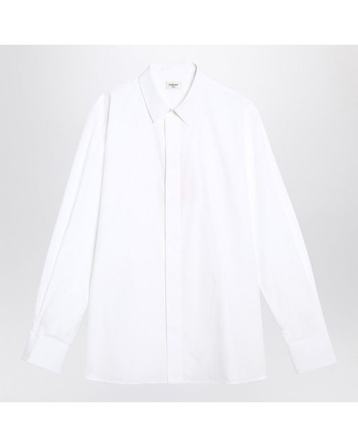 Saint Laurent Men's White Cassandre Shirt