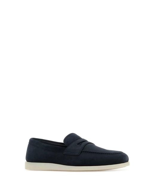 Church's Blue Suede Loafers for men