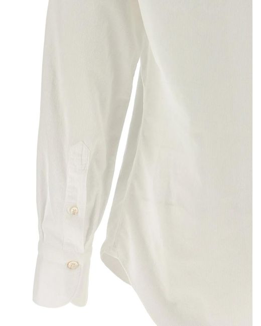 Finamore 1925 White 'Gaeta' Shirt for men