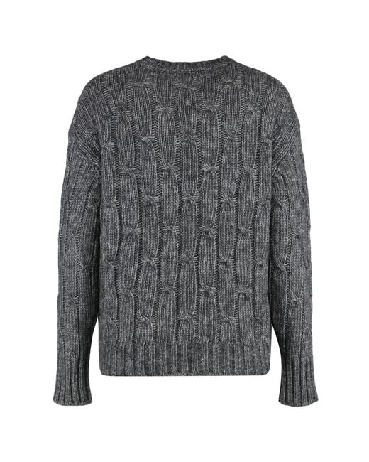 Max Mara Gray S Max Mara Cabaret Cotton Blend Crew-Neck Sweater
