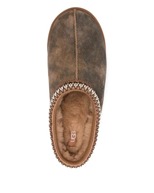 Ugg Brown Tasman Baxter Slippers With Braid for men