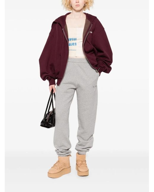 The Attico Gray Cotton Sweatpants