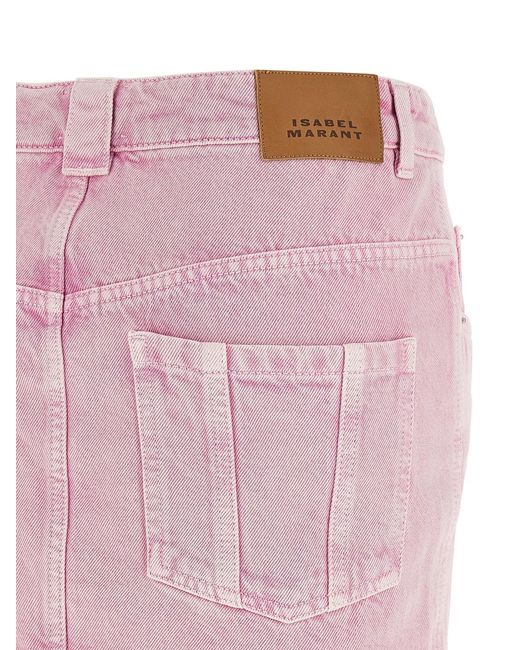 Isabel Marant Pink Marant Etoile 'Juana' Skirt