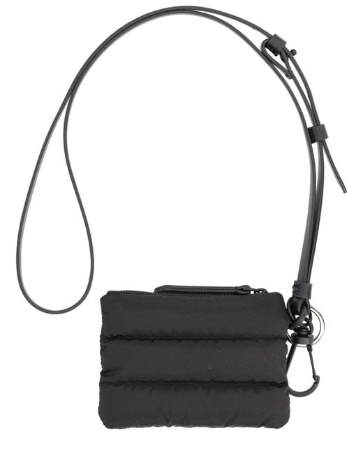 Moncler Gray Caradoc Mini Card Holder With Leather Inserts for men