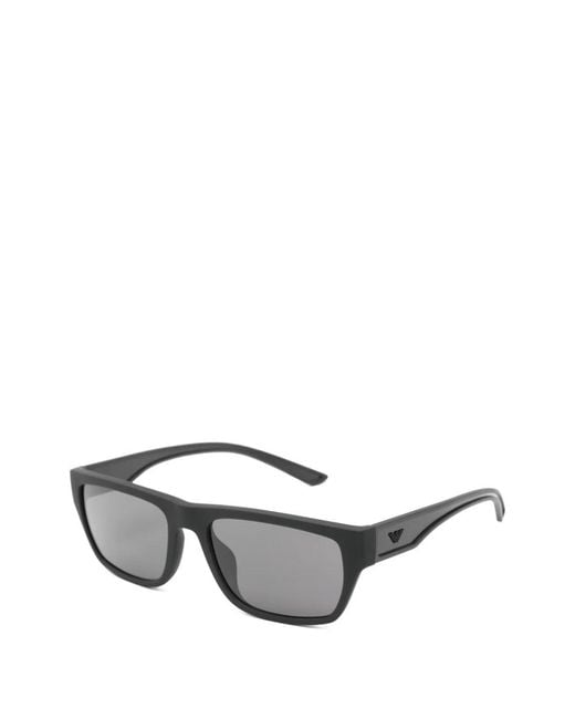 Emporio Armani Gray Acetate Sunglasses for men