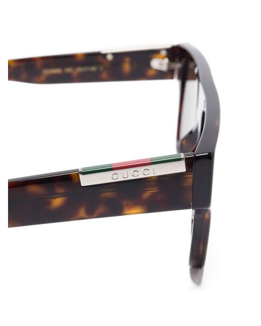Gucci Brown Rectangular Shape Sunglasses