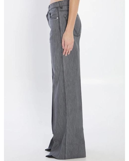 Bottega Veneta Gray Cotton Jeans