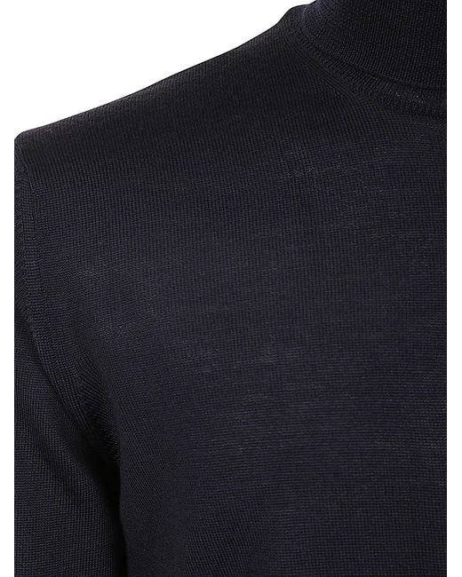 Nuur Blue Turtle Neck Pullover for men