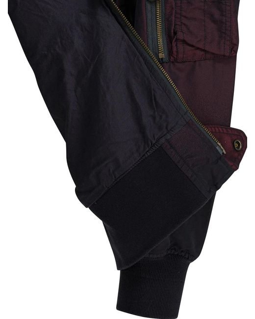 Beams Plus Blue Polyester Jacket for men