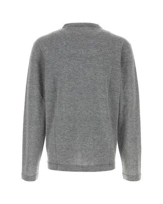 The Row Gray Crew Neck Sweater for men