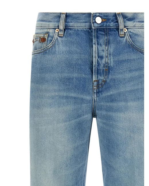 Gucci Blue Flared Leg Jeans