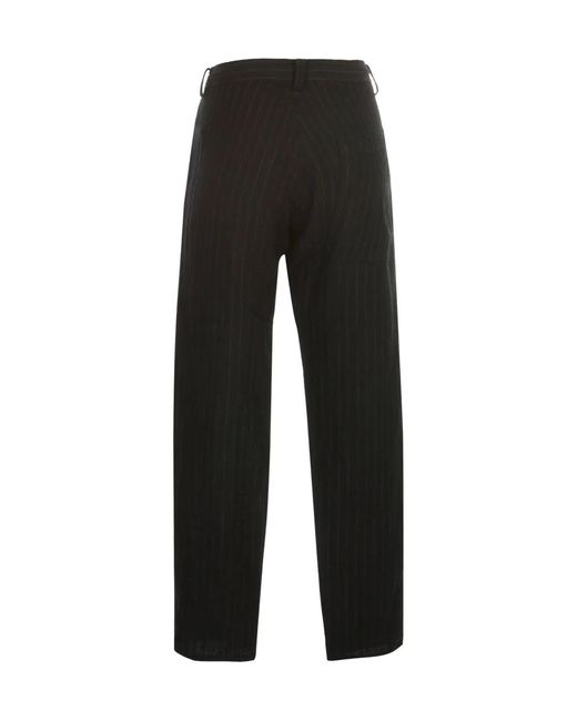 Y's Yohji Yamamoto Black O Waist String Thin Pants