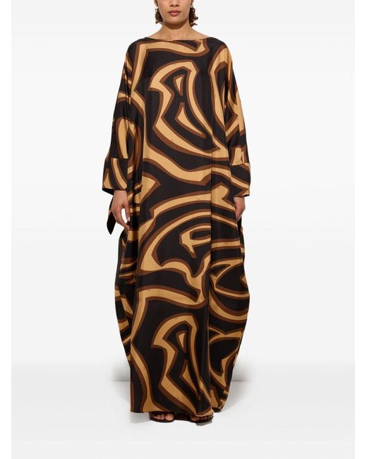 Emilio Pucci Multicolor Printed Silk Kaftan