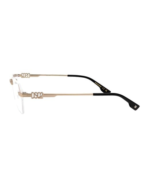 DSquared² Metallic Light Metal Glasses for men