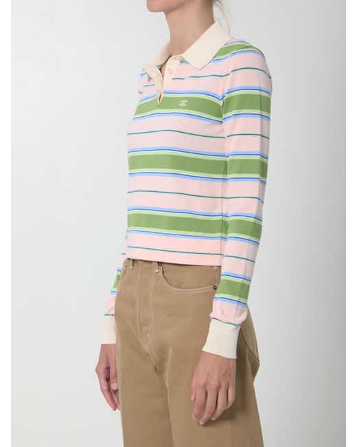 Céline Green Polo Sweater