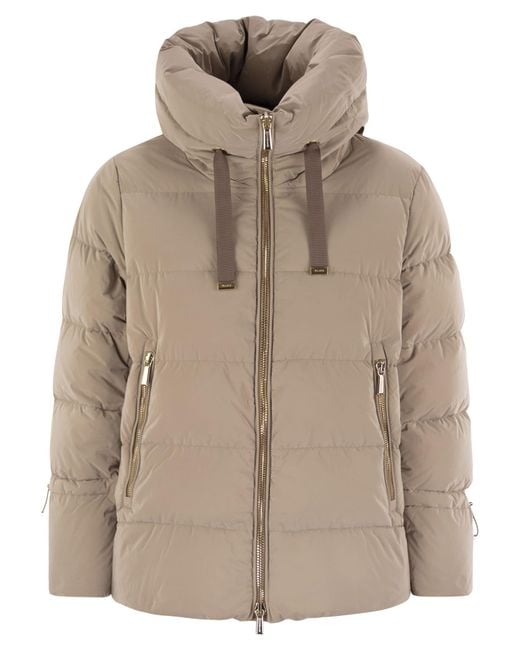 Moorer Natural Gadia Os Hooded Down Jacket