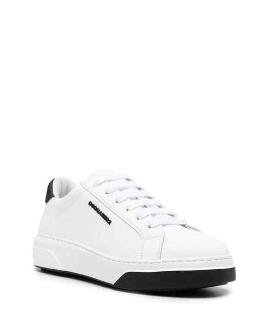 DSquared² White Snm017201506948 Bumper Low Sneaker for men