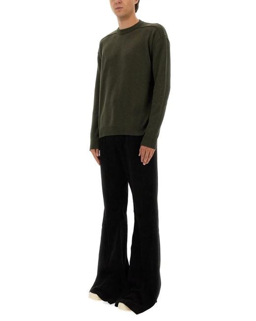 Rick Owens Green Cashmere Sweater for men