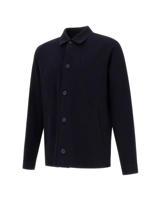 Herno Blue Technical Shirt Jacket for men