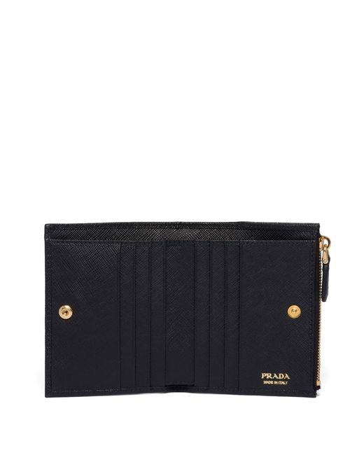 Prada Blue Leather Bill Wallet