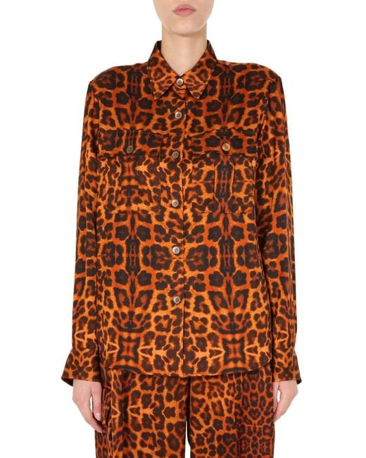 Dries Van Noten Orange Caffy Shirt