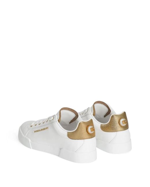 Dolce & Gabbana White Dolce & Gabbana Bassa Sneakers