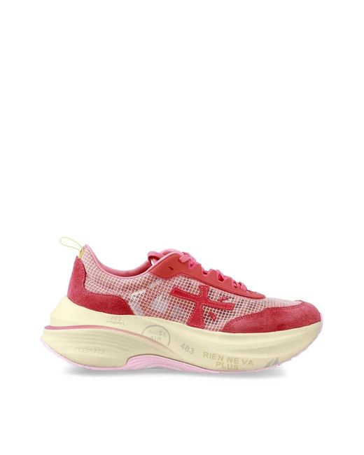 Premiata Pink Hill Timeless Chunky Sneakers