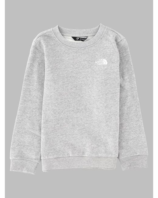 The North Face Gray Teen Evolution Simpledome Crew Tnf