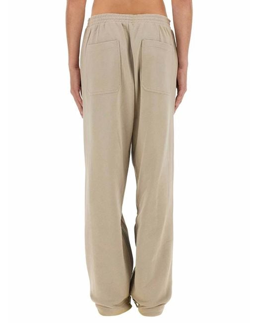 Helmut Lang Natural Jogging Pants With Zipper for men