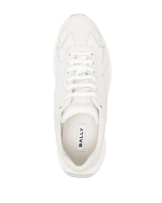 Bally White Calf Leather Sneakers for men