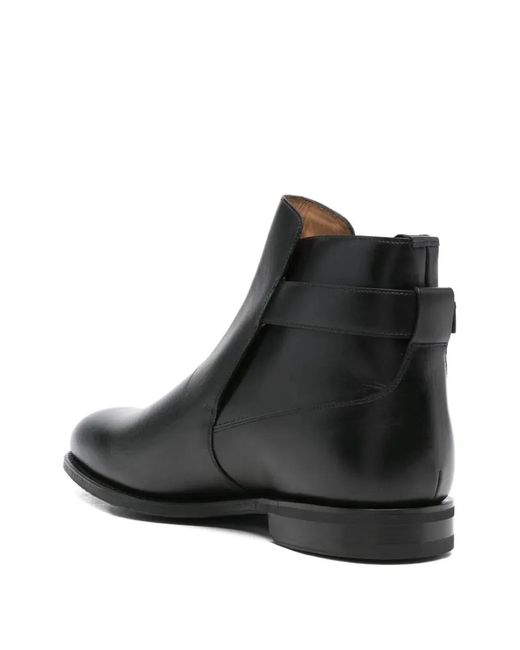 Church's Black Buckle-Fastening Leather Ankle Boots for men